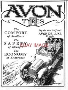WK1 Reklame AVON Reifen für Komfort, Sicherheit & Wirtschaft Klein 1915 Druckanzeige 734/62 - Bild 1 von 1