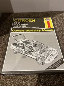 Haynes Manual No. 908. Citroen BX. Petrol. 1983-1993 (1993). Hardback - Picture 1 of 12