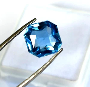 Natural Aquamarine Radiant 6.10 Ct Shape Certified Beautiful Gemstone - Picture 1 of 9