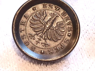 10 Knöpfe Trachtenknöpfe mit Öse - altsilber - Adler Motiv -  2,3 cm - Vintage - Bild 1 von 4