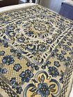 RA Blue & Cream Floral Woven Tapestry—New With Tags—GORGEOUS!!