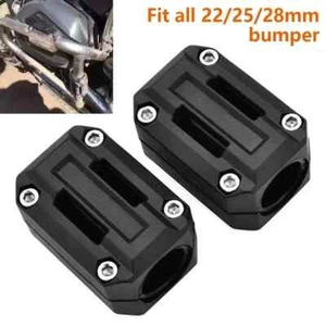 1 Pair 22 25 28mm Fit Crash Bar Bumper Block Protector - Picture 1 of 1