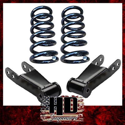 Ford F100 1965-1972 2"F 2"R kit de caída bobinas bajadoras niveladoras grilletes Foto 1 de 4