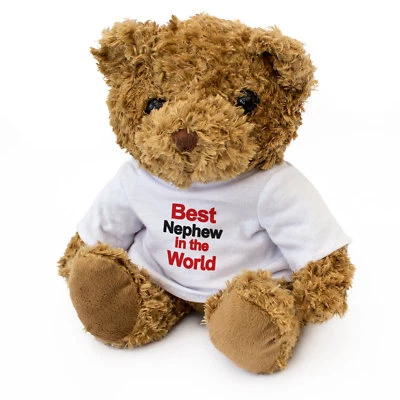 LONDON TEDDY BEARS NEU - BESTER NEFFE DER WELT - Teddybär - süß kuschelig - Geschenk Mitgebsel Award
