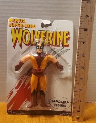 VINTAGE 1989 WOLVERINE 6" BENDY PERFEITO ESTADO por Just Toys - Imagem 1 de 4