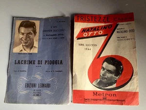 SPARTITI & PAROLE NATALINO OTTO LACRIME DI PIOGGIA & TRISTEZZE 1944 - Picture 1 of 1