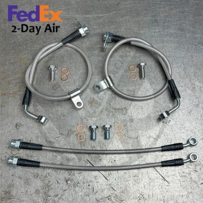 Stainless Steel Front & Rear Brake Lines for 06-15 Mazda Miata NC MX-5 - Image 1 of 4
