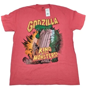 Godzilla King Of The Monsters L Large rotes T-Shirt NEU mit Etikett Kaiju offiziell 2014 - Bild 1 von 2