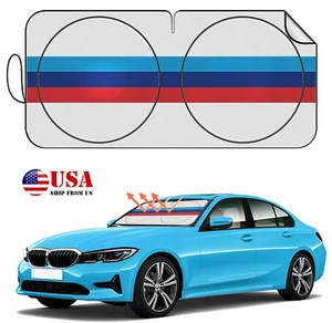 Parabrisas de coche para BMW serie 3/4/5/6/7 protector tricolor bloque UV calor - Imagen 1 de 12