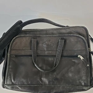 Vintage Mack Trucks Leder Mesanger Tasche/Reise 16x12 - Bild 1 von 12