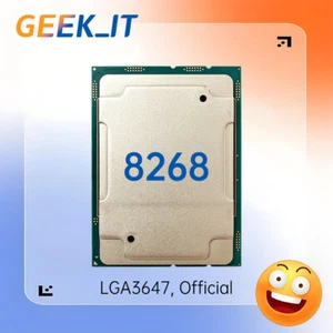 ✅Intel Xeon Platinum 8268 SRF95 2.9GHz 24C / 48T 35.75MB 205W LGA3647 CPU - Picture 1 of 1