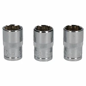 Unidad métrica de 3 x 10 mm y 3 x 13 mm de 3/8" de 6 lados enchufe hexagonal superficial único 6 piezas - Imagen 1 de 4