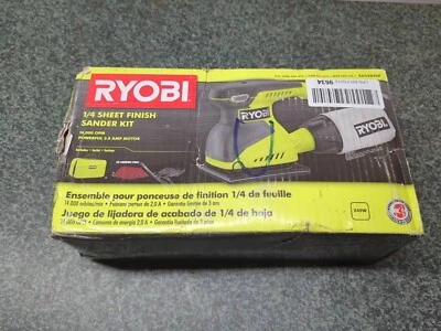 Проводная шлифовальная машина RYOBI 2 А 1/4 листа с мешком для пыли S652DGK - Изображение 1 из 4