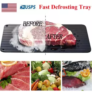 Fast Defrosting Tray Rapid Thawing Board Safe Defrost Meat Plate Fast Shipping - Picture 1 of 12