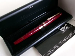 Montblanc Meisterstuck Classique 144 Fountain Pen Burgundy 14K M Nib W.-Germany - Imagen 1 de 16