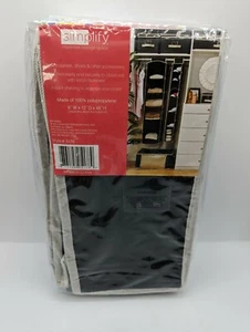 SIMPLIFY Hanging 10 Shoe Purse  Shelf Black & Cream Closet Organizer NEW SEALED - Picture 1 of 2