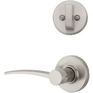 Kwikset Katara Satin Nickel Einzylinder Rechtshänder Innengriffset  - Bild 1 von 1