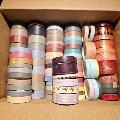 Assorted Washi De-Stash | Lot 95 Pieces | The Washi Tape Shop & Simply Gilded - Image 1 of 4