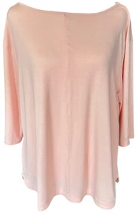 J.Jill Wearever Top Sz PL Front Seam 3/4 Sleeve Blouse Shirt Peach/Pink - Picture 1 of 10