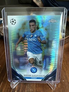 2023/24 TOPPS CROMATO UCC GIACOMO RASPADORI AQUA PRIZM RIFRATTORE NAPOLI #149 - Foto 1 di 2