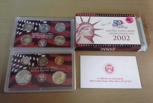 2002 U.S. Mint SILBER PROOF Set - Bild 1 von 5