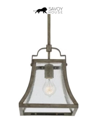 Savoy House 7-923-1-12 Belle - 1 Light Mini Pendant  Chateau Linen Finish with - Image 1 of 4