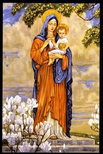 Catholic print picture Our Lady of Maryknoll - 7 x 10-1/2" - Picture 1 of 1