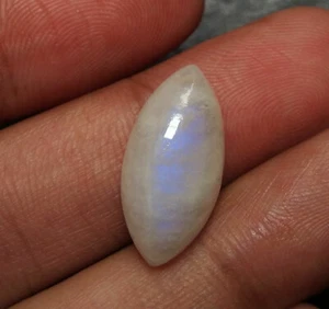 11.12 Ct Natural Blue Fire Marquise Cabochon Rainbow Moonstone Loose Gemstone - Picture 1 of 6