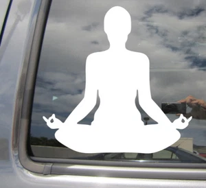 Yoga Meditative Pose Meditation Posture - Auto Window Vinyl Decal Sticker 08013 - Picture 1 of 2