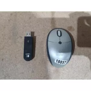 Logitech RBS111 Optical Mouse Wireless 2-Buttons Scroll Wheel with USB Receiver - Picture 1 of 6