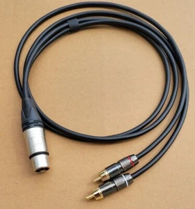 1 Fuß - 25 Fuß Mogami Kabel Neutrik XLR-Buchse auf Dual RCA Stecker Splitter Duplizierer - Bild 1 von 3