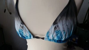 ❤️ Sunseeker Bade Bikini Gr. 38-42 Batik Türkis braun weiß sexy Hippie Sommer ❤️ - Bild 1 von 9