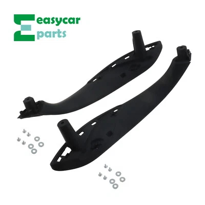 Panel de manija de puerta interior negro moldura delantera izquierda y derecha para BMW 428i 435i Gran Coupé Foto 1 de 4