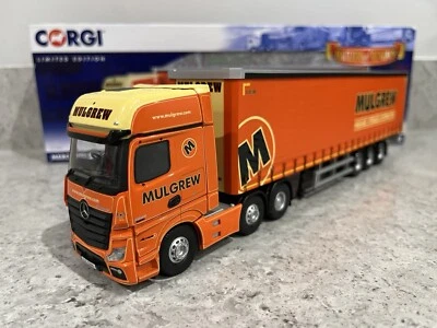 Corgi - Mercedes Benz MP4 & Curtainside Trailer - Mulgrew - CC15806 - 1:50 - New - Image 1 of 4