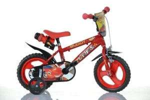 Dino Cars Toon Kids Bike 12" Wheel Cycling Bicycle Single Speed Red - Picture 1 of 4