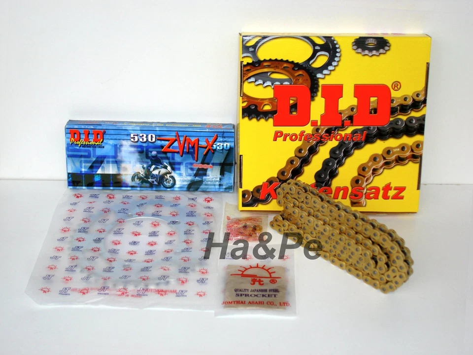 For Suzuki GS 450 - DID chainset chain kit ZVM-X 530 G&G gold 1988 - Image 1 of 1