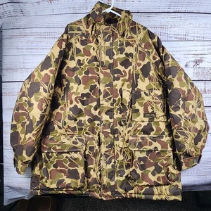 Vintage 1997 GameHide Flyway Camo Waterproof Hunting Jacket 2XL Cargo Pockets - Picture 1 of 11