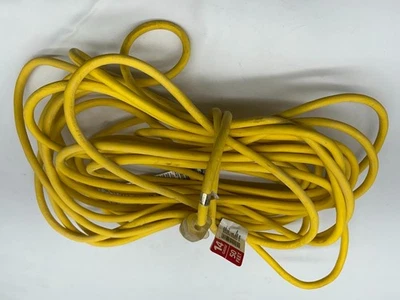 Husky 50 ft 14/3 Medium Duty Indoor/Outdoor Extension Cord Lighted End, Yellow - Image 1 of 4