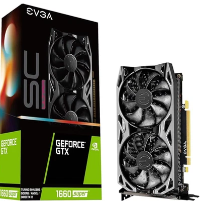 Tarjeta EVGA NVIDIA GeForce GTX 1660 Super 6GB GDDR6 PCI Express 3.0 Negra -... Foto 1 de 4