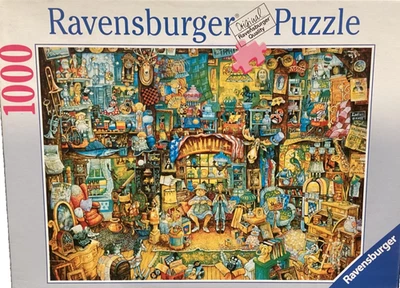 Ravensburger 1000 pc The Antiques by Bill Bell 1999 jigsaw puzzle Vintage Rare - Image 1 of 2