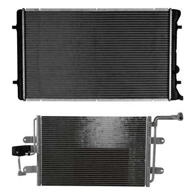 For Volkswagen Jetta City 07-09 Reach Cooling Radiator & Condenser Kit Foto 1 de 2