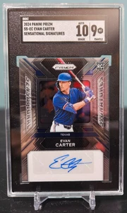 2024 Panini Prizm Sensational Signatures Evan Carter Rookie Auto SGC 10/9 - Bild 1 von 2