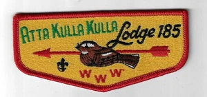 Atta Kulla Kulla Lodge 185 Brotherhood Flap RED Bdr Blue Ridge, SC - Picture 1 of 1