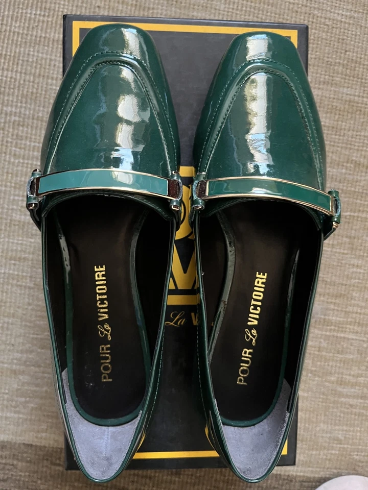 Pour La Victoire, Collins, Patente Nublada Lámina Esmeralda, 6,5 M EE. UU. Foto 1 de 4