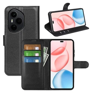 New Leather wallet stand flip Cover Skin Phone Case For HONOR 400 PRO 5G - Picture 1 of 25