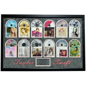 Taylor Swift Autograph CD Original Studio Albums All 12 Framed JSA Signed #D/100 - Picture 1 of 14