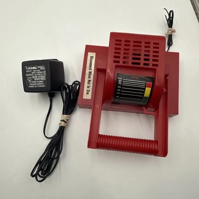 LIONEL MODEL 4870 RED TRAIN THROTTLE WITH HOBBY TRANSFORMER 546H - TESTED - Image 1 of 4