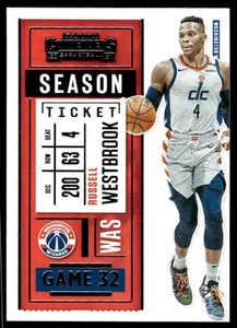 2020-21 Panini Contenders Russell Westbrook Washington Wizards #60 - Picture 1 of 2