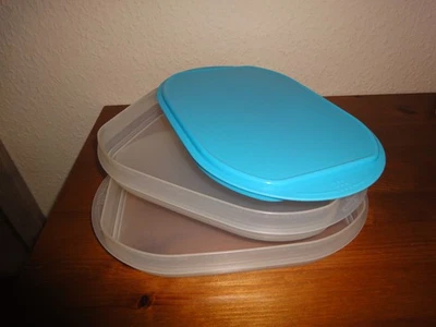 Tupperware FrischeKabinett Cool n fresh Aufschnitt Box 2 x 700 ml blau (Nr. 2) - Bild 1 von 4
