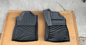 3D Floor Mats liners for Toyota Hilux N80 2015+ Auto Dual Cab Front Only TPE - Picture 1 of 11